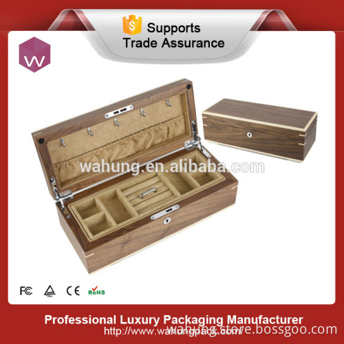 Customize wood display case locks for jewelry